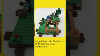 Lego Minecraft The Farm 21114 Complete W Instructions