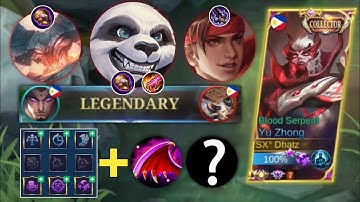 YU ZHONG USERS MUST TRY THIS INSANE SUSTAIN BUILD FOR BASE DIVE | YU ZHONG EMBLEM SET 2022 - MLBB