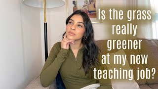 Should you change your teaching job? Things to consider before you do.