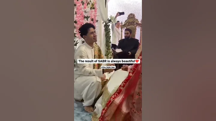 Cute nikah moment। muslim couple