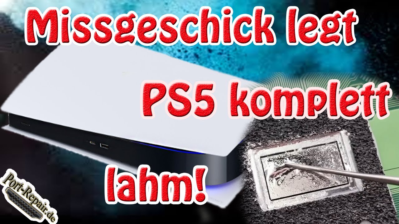 Kleines Missgeschick legt PS5 total lahm! [Port-Repair]
