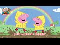 🐷 Peppa Pig Yellow House! 🌈 BIG Muddy Puddle Splash FUNNY Family Day!