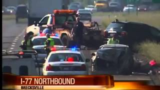 Noon: I-77 crash in Brecksville stalls traffic