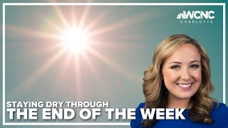 Mostly sunny, dry weather expected through Friday