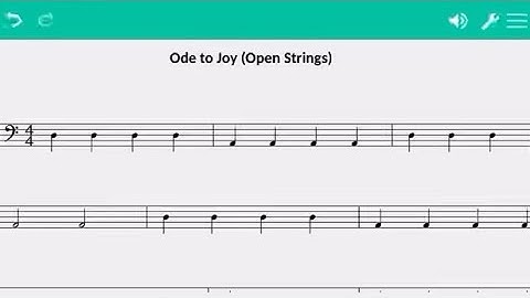Ode to Joy-Open Strings (Bass)