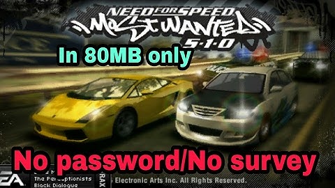 How To Download Need For Speed Most Wanted Highly Compressed In 80 mb only For Android