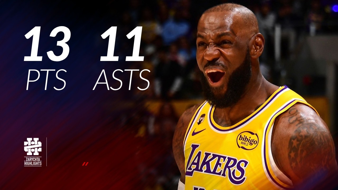 LeBron James 13 pts 11 asts vs Clippers 25/26 season