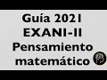 Guía 2021 pensamiento matemático EXANI-II