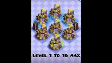 Elixir Collector.Level 1 to 16 max.⚡⚡⚡.#clashofclans #short