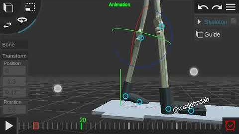 WAZJOHNDAB: prisma3d animation tutorial... How to animate a character walking