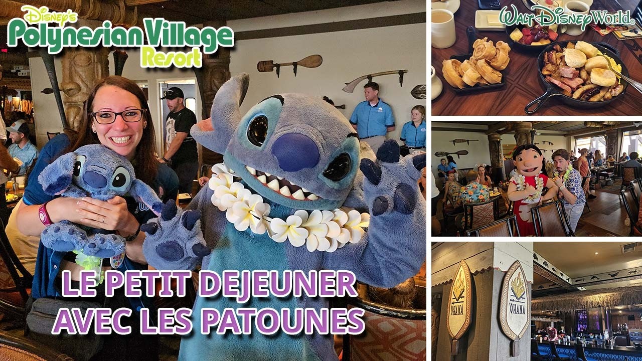 RESTAURANT OHANA WALT DISNEY WORLD - Rencontre avec Lilo et Stitch
