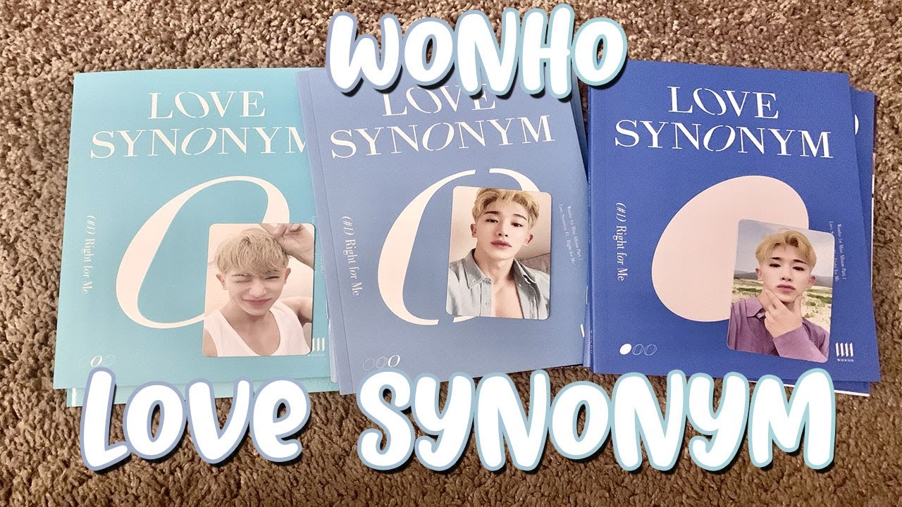 wonho 'love synonym' album unboxing « all versions »