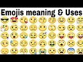 All Emoji Meaning In Hindi | All Emoji Name And Uses| WhatsApp Emoji Meaning