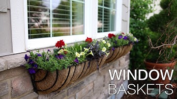 Summer Window Baskets