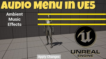 How To Make An Audio Volume Menu UE5.1