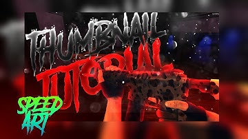 GAMING THUMBNAIL SPEEDART #4 - CRITICAL OPS - PS TOUCH TUTORIAL