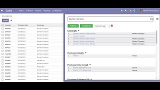 Odoo Apps - Global Search - Search any data throughout the database. Download link in Description. screenshot 4