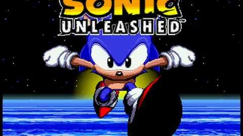 (Sonic Worlds Edit) SU - Rooftop Run Genesis Titlescreen testeo