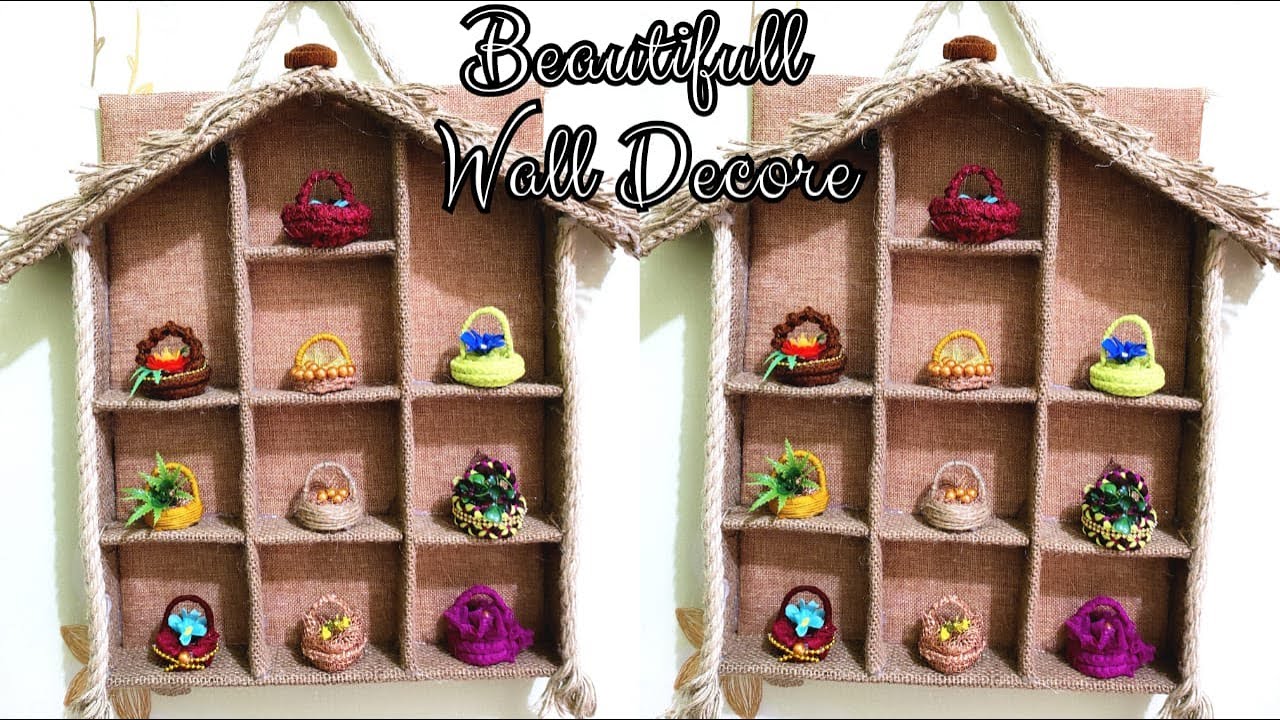 Cara Membuat Rak Dinding Hiasan || Rak Dinding dari Kardus Bekas