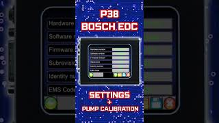 P38 EDC SETTINGS