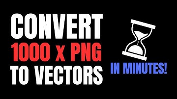 HOW Convert 1000 x DESIGNS to VECTOR in Minuts! (With AI)