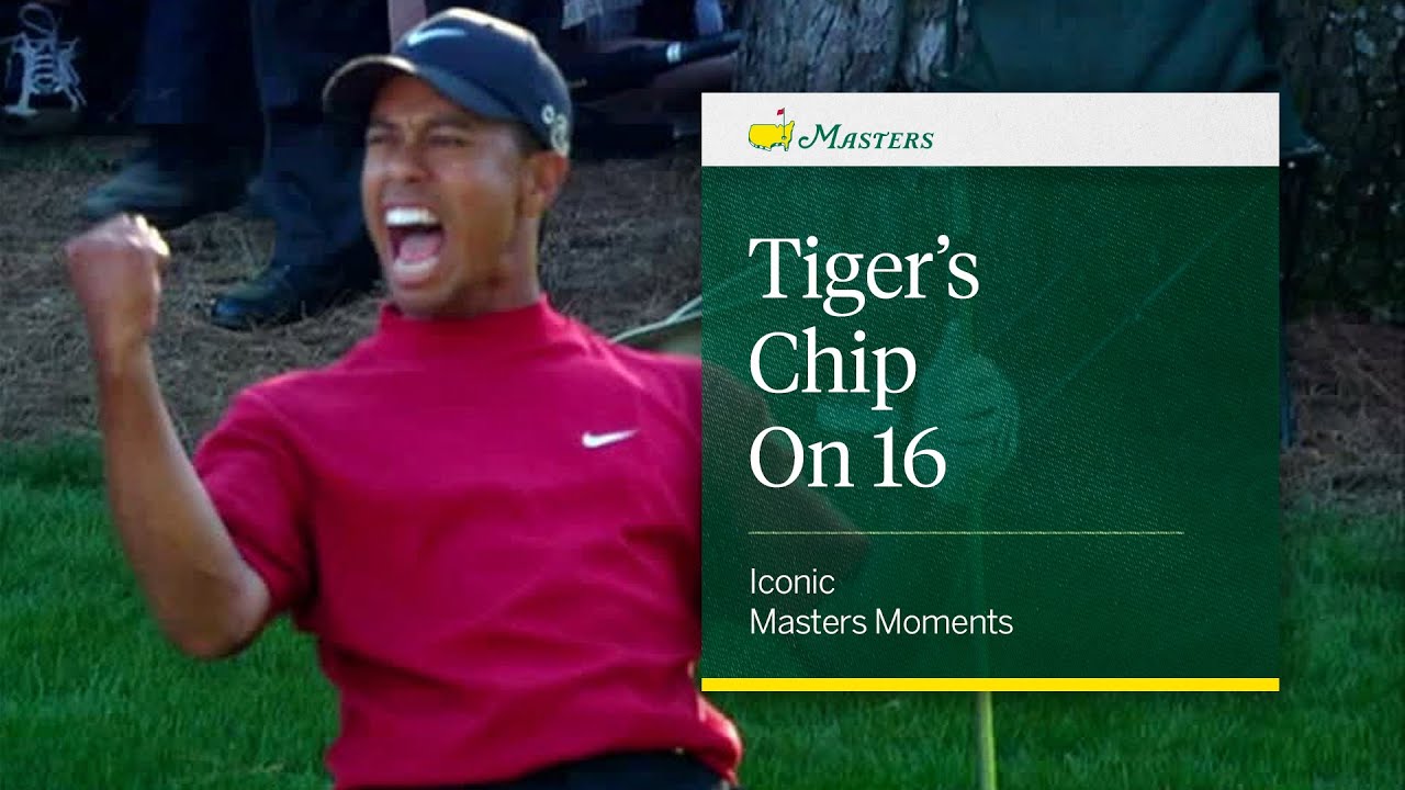 Tiger Woods Chip on 16  Iconic Masters Moments
