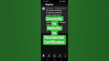 Domicile vs Nativity vs Residential Certificates - Confusion & Clarification in Tamil