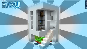 Minecraft: How to build a small modern house Tutorial (#15)