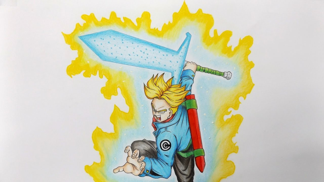 Dibujando a Trunks SSJ Furioso//Drawing Trunks SSJ Rage - DBS