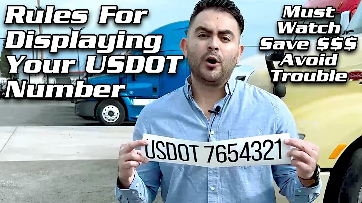 How to Display Your USDOT Number Decal Sticker Lettering | DOT Truck Lettering Tips For Compliance