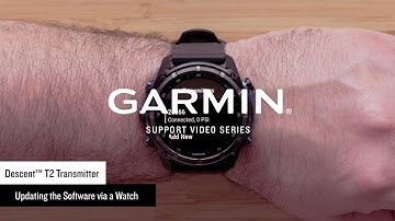 Garmin Support | Descent™ T2 Transmitter | Updating Software via Watch
