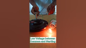 Celling Fan Me Starting , Running Aur Common Wire Upar Se Pata Kare  Series Test Lamp Se 👨🏼‍🔧