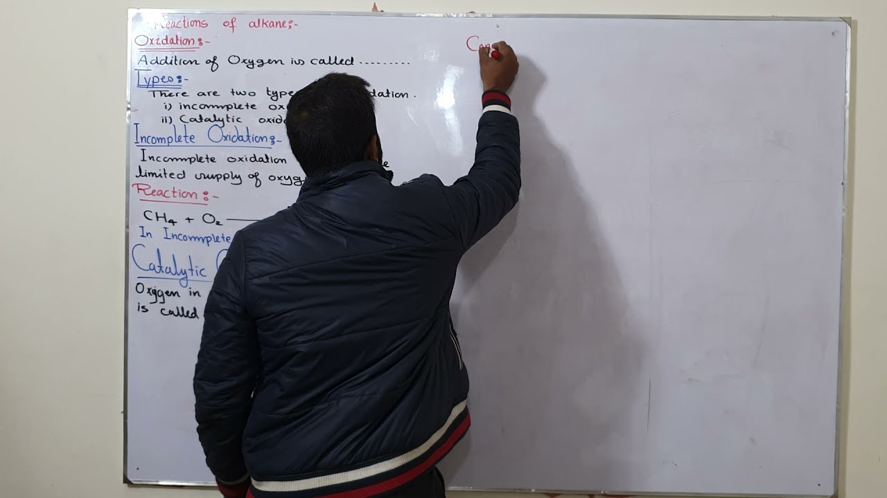 Oxidation of Alkane | Reactions of Alkane | ch#8 | 12th class chemistry