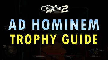 The Outer Worlds 2 – Ad Hominem Trophy Guide | Popup Gun Location (+ Commentary)