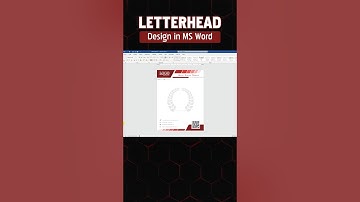 Professional Letterhead Design in MS Word | Easy Tutorial