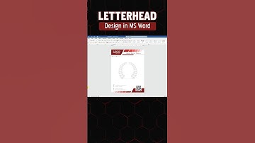 Professional Letterhead Design in MS Word | Easy Tutorial