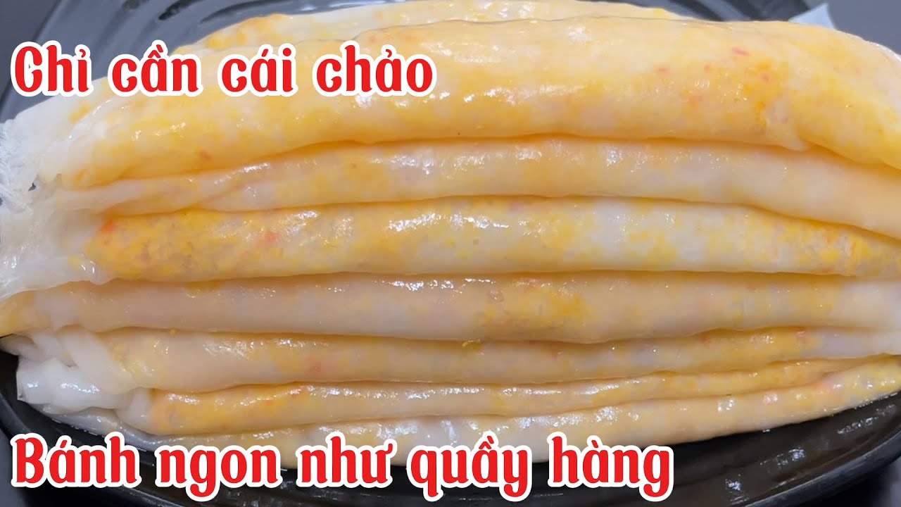CÔNG THỨC MỚI XUẤT SẮC(khi làm bánh cuốn tôm  bằng chảo ￼)