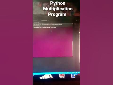 Simplest Multiplier in python #kalilinux #python #pythonprogramming # ...