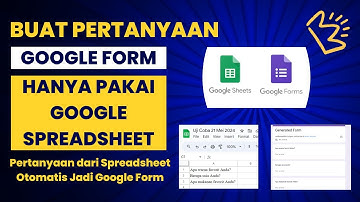 Tutorial membuat Google Form Otomatis dari Google Spreadsheet menggunakan Google Apps Script
