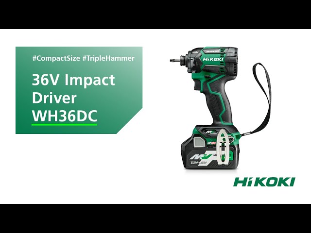 HiKOKI WH36DC Cordless Impact Driver for quick and powerful 