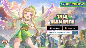 4 Gift Codes! Tale of Elements Gameplay - Idle RPG (Android/IOS)
