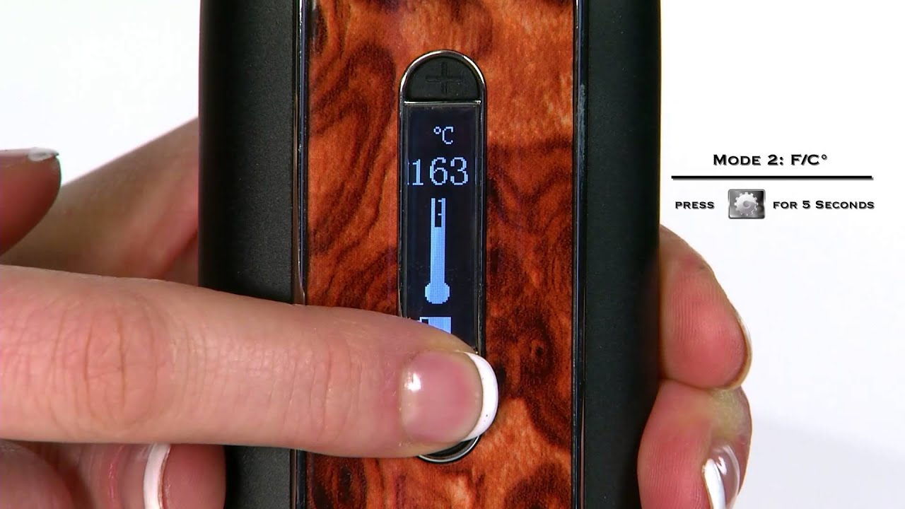 OLED Settings | Ascent Vape | DaVinci