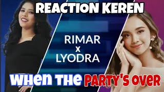 RIMAR X LYODRA - WHEN THE PARTY'S OVER (Billie Eilis) | Singer Reaction