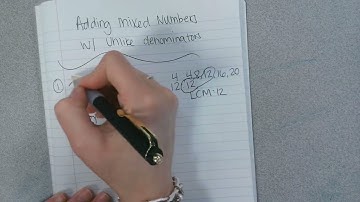Adding Mixed Numbers with Unlike Denominators #5thGradeMath #Teacher #Fractions #GoBigO
