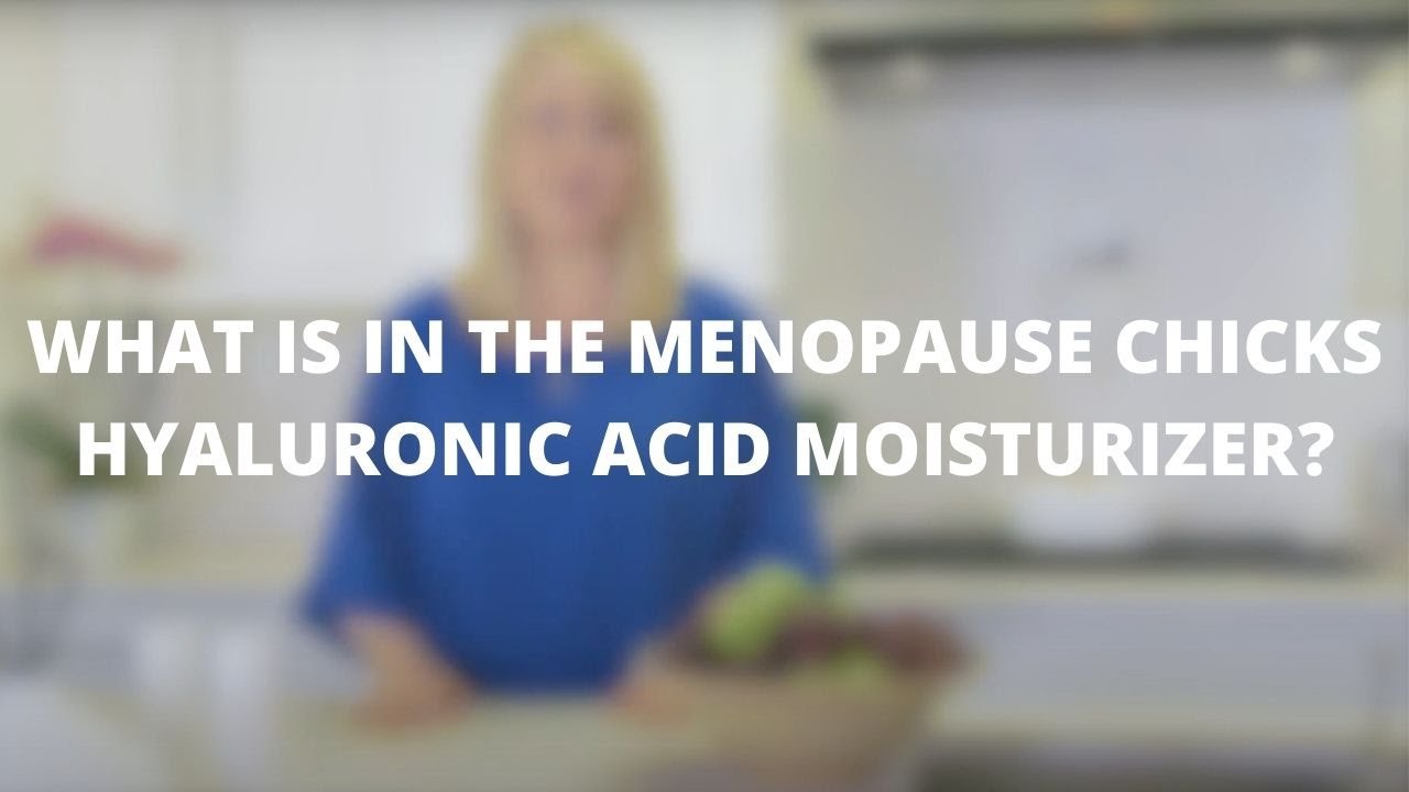 What is in the Menopause Chicks Hyaluronic Acid Moisturizer
