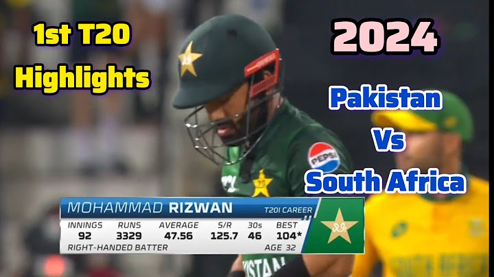 Pakistan vs South Africa 1st T20 2024 | Pakistan Inning's Highlights |