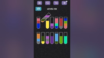 Water Sort Puzzle level 184#games #subscribe #gameplay