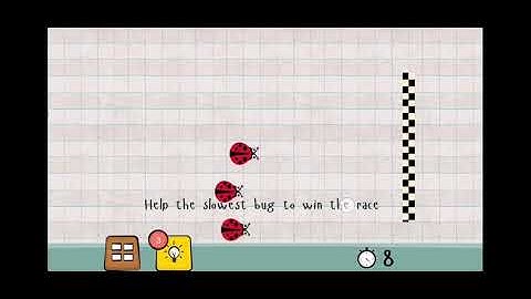 Logic Master 1 - Mind Twist Level 175 Solution | Help the slowest bugs to win the race