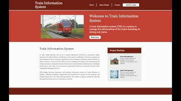 Train Information System | Python Django Project Tutorial