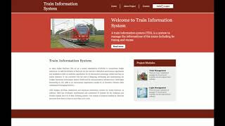 Train Information System | Python Django Project Tutorial